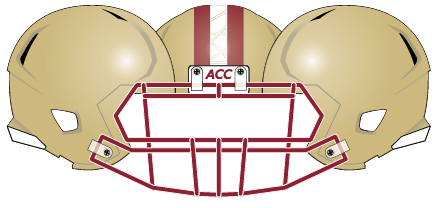 Boston College 2011 gold Helmet