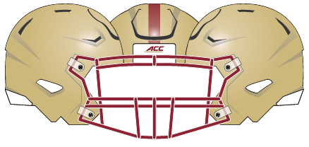 Boston College 2014 Gold Helmet