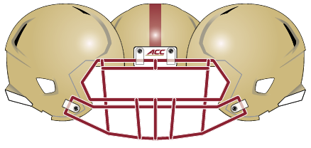 Boston College 2014 Gold Helmet