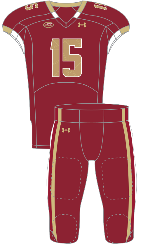 Boston College 2015 maroon