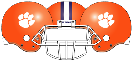 clemson 1995 Orange Helmet