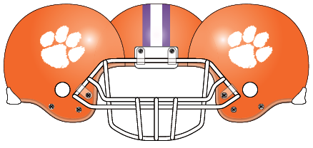 clemson 2000 Orange Helmet