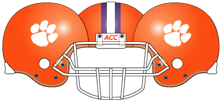 clemson 2005 Orange Helmet