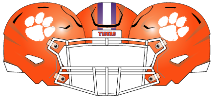 clemson 2021 Orange Helmet