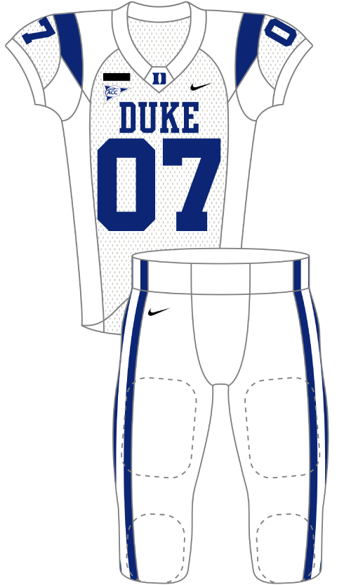 Duke 2007 White Uniform