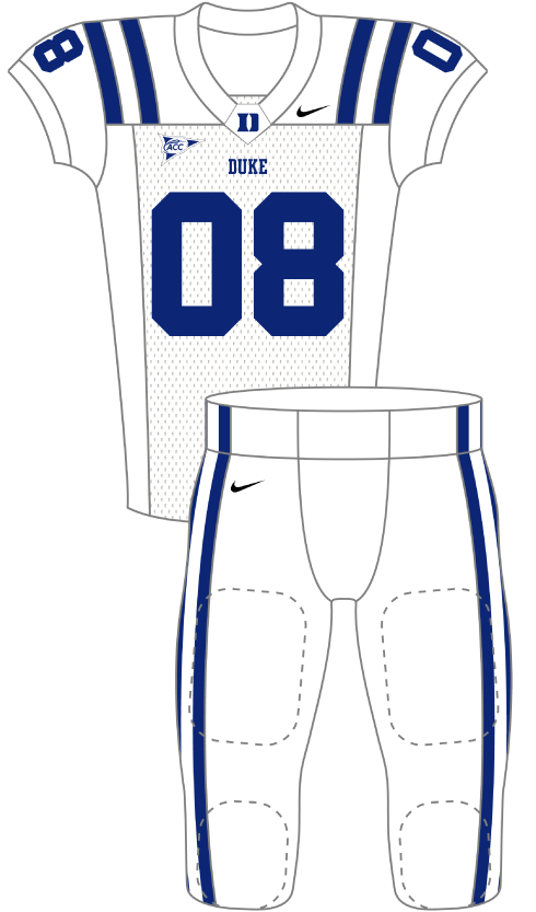 Duke 2008 White Uniform