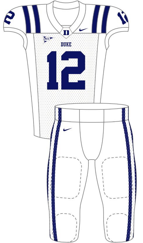 Duke 2012 White Uniform