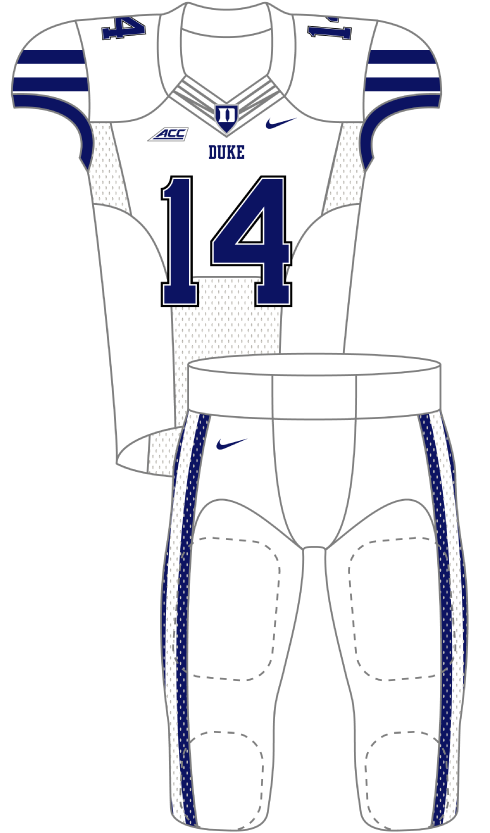 Duke 2014 White Uniform