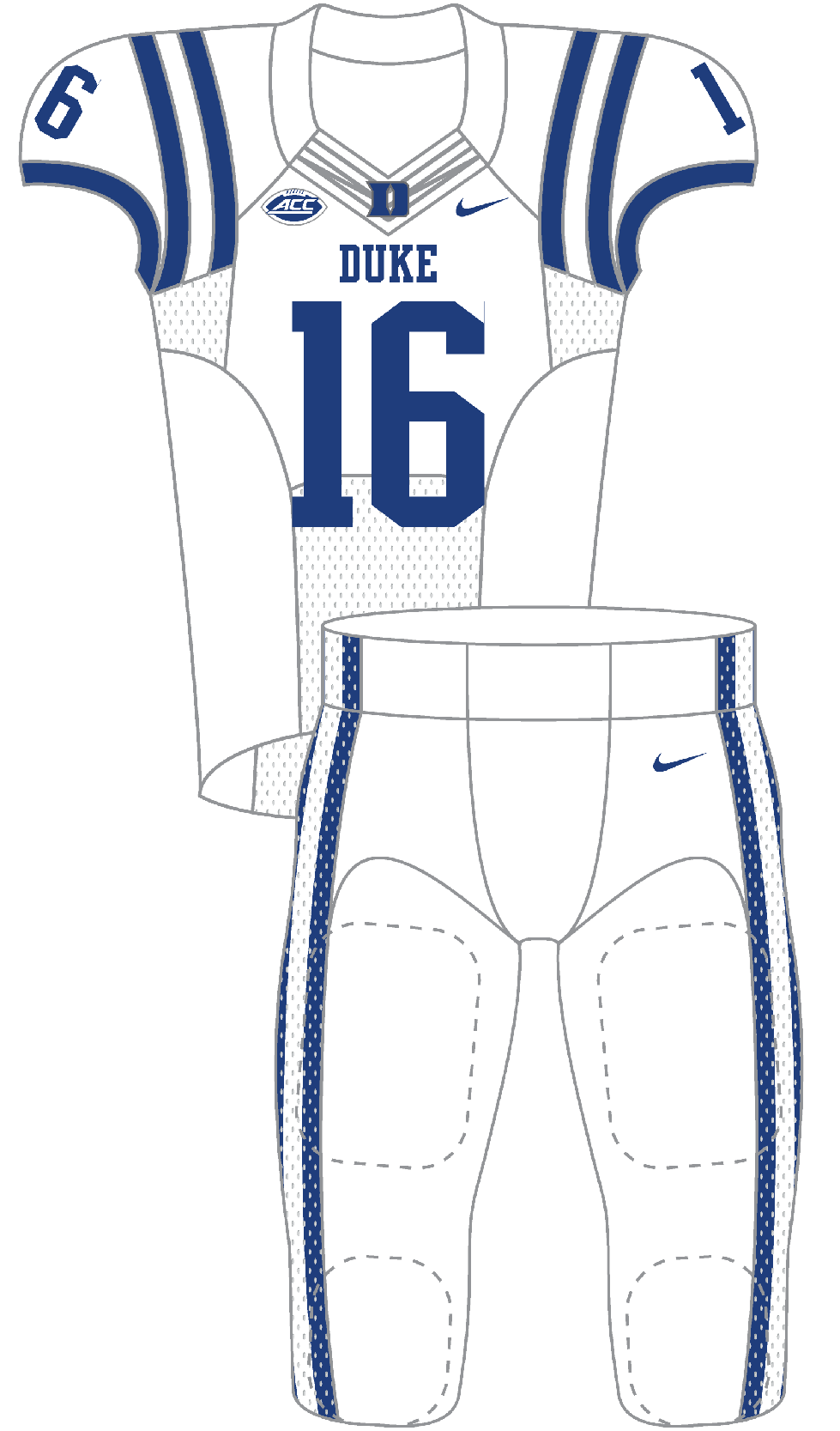 Duke 2016 White Uniform