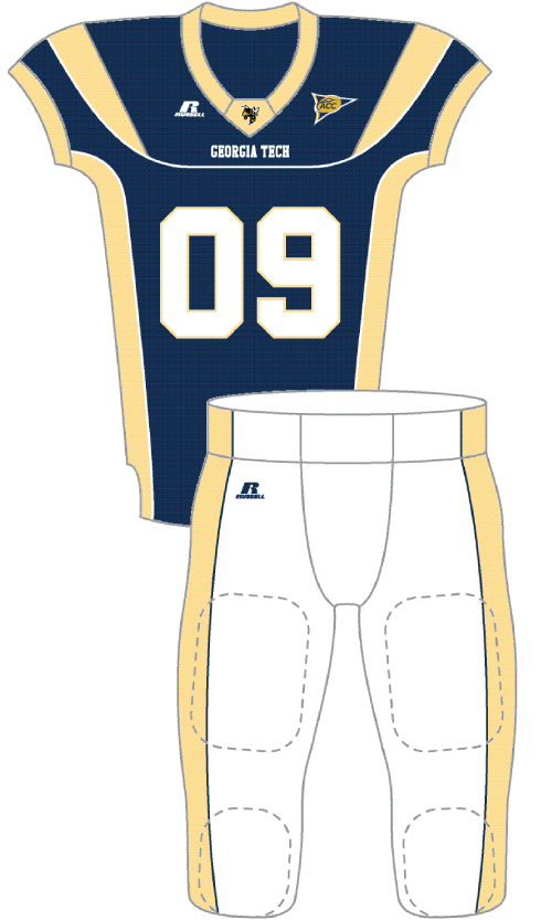 Georgia Tech 2009 Blue Uniform