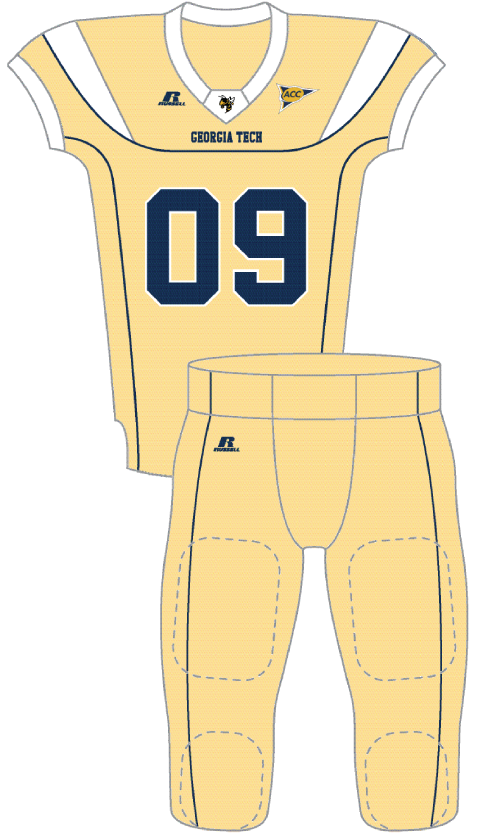 Georgia Tech 2009 Gold Uniform