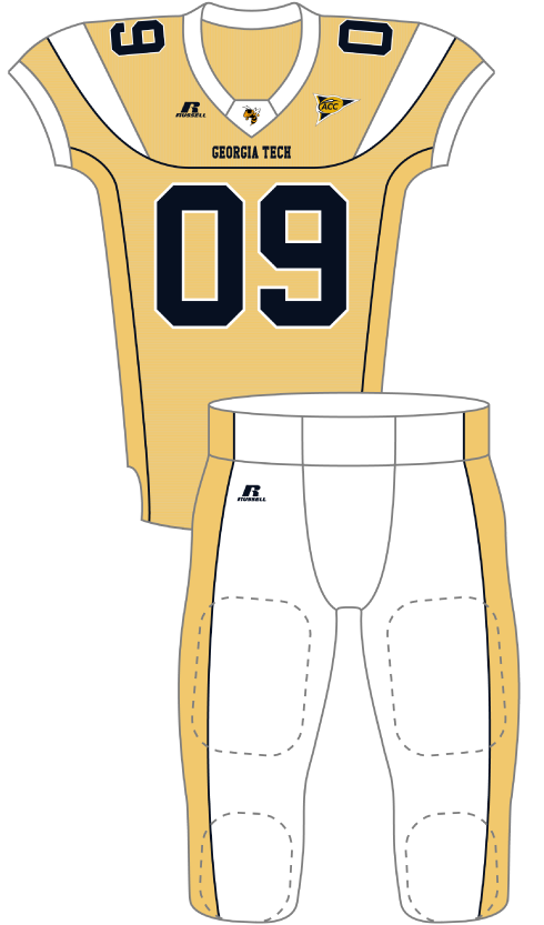 Georgia Tech 2009 Gold Uniform