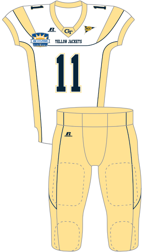 Georgia Tech 2011 White & Gold Uniform