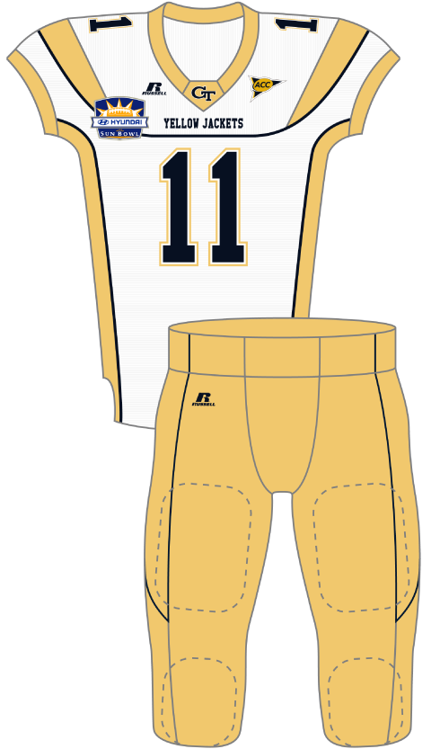 Georgia Tech 2011 White & Gold Uniform