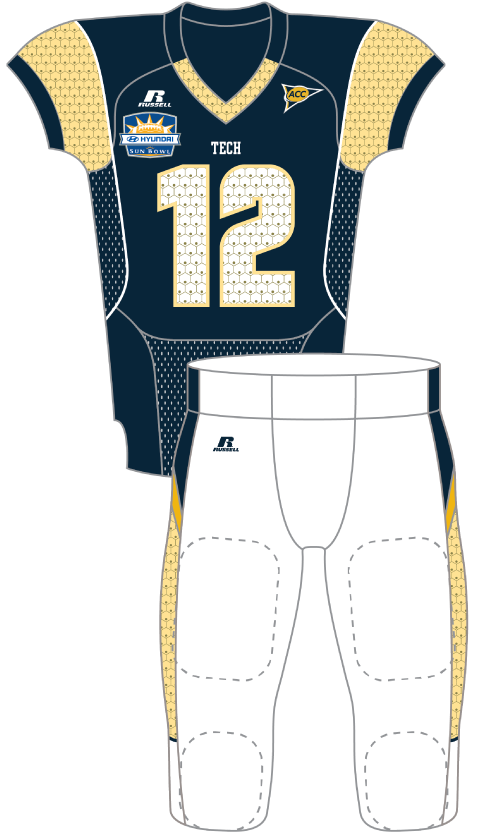 Georgia Tech 2012 Blue Jersey