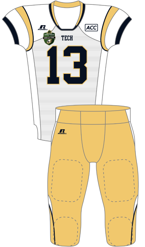 Georgia Tech 2013 White Uniform