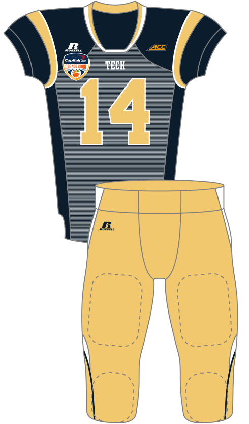 Georgia Tech 2014 Blue Jersey