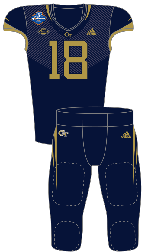 Georgia Tech 2018 Blue Uniform