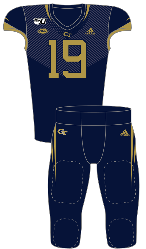 Georgia Tech 2019 Gold Uniform