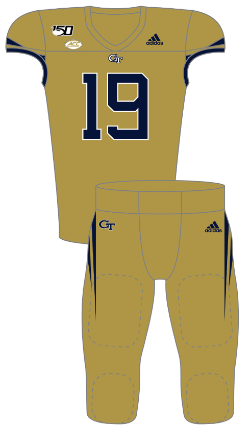 Georgia Tech 2019 GoldUniform