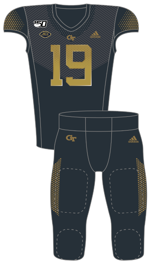 Georgia Tech 2019 Onyx  Uniform