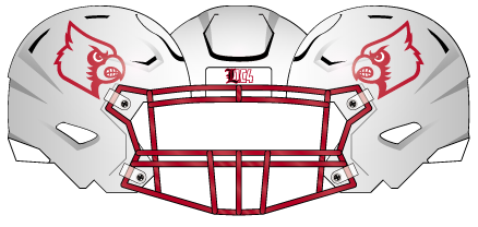 louisville 2021 Helmet White Outline