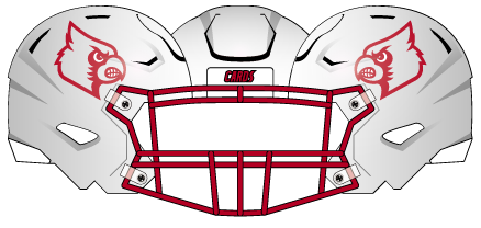 louisville 2022 Helmet White Outline