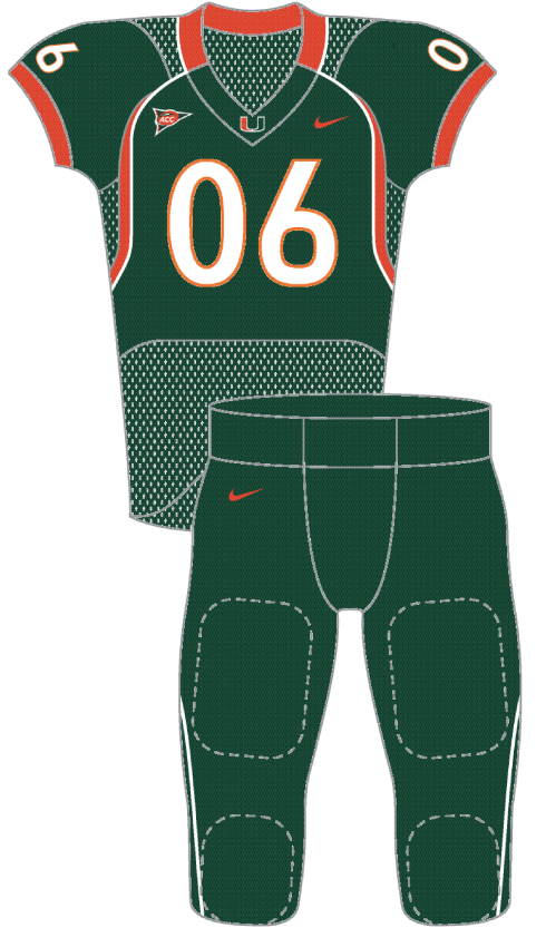 Miami 2006 Green Uniform