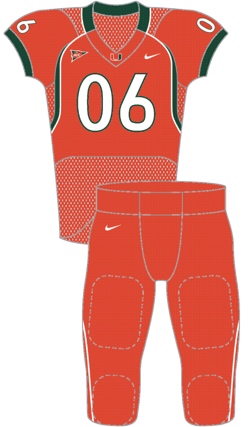 Miami 2006 Orange Uniform