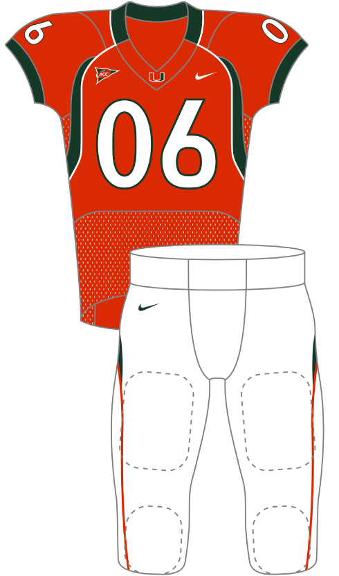 Miami 2006 Orange Uniform