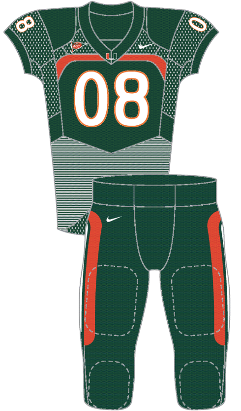 Miami 2008 Green Uniform