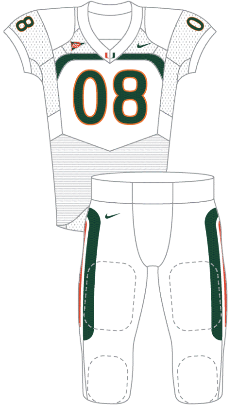 Miami 2008 White Uniform