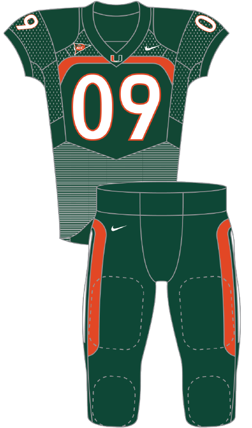 Miami 2009 Green Uniform