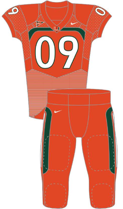 Miami 2009 Orange Uniform