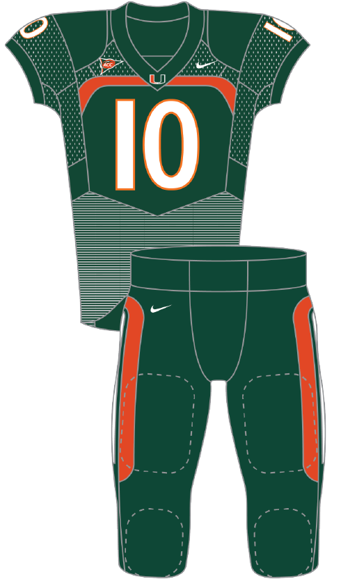 Miami 2010 Green Uniform