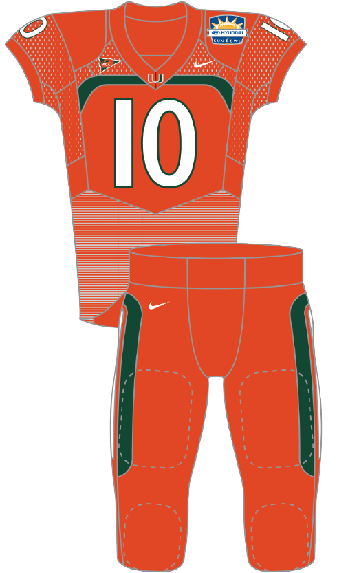 Miami 2010 Orange Uniform