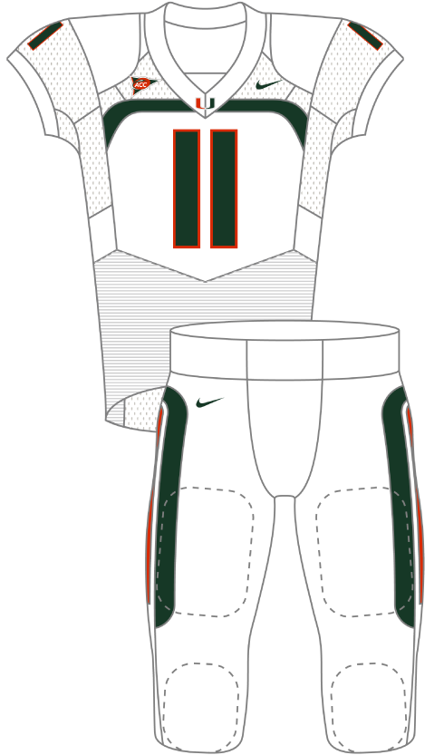 Miami 2011 White Uniform