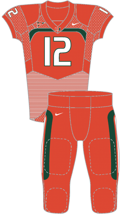 Miami 2012 Orange Uniform