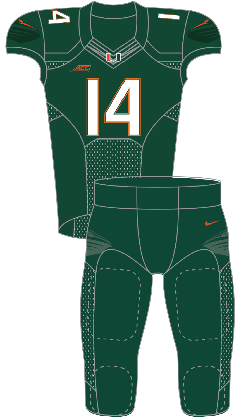 Miami 2014 Green Uniform