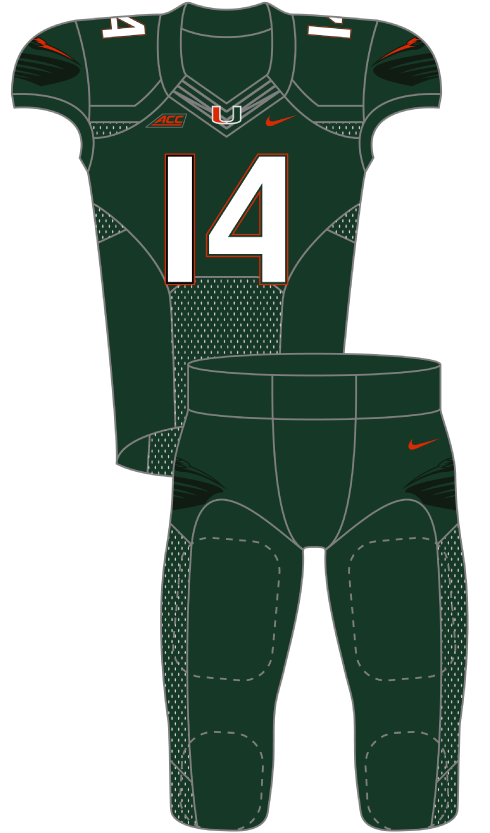 Miami 2014 Green Uniform