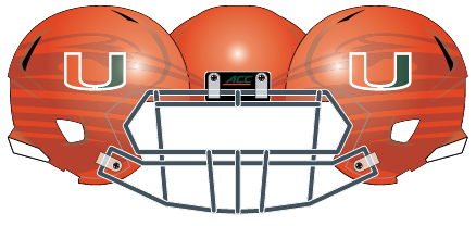 Miami 2014 Orange Helmet