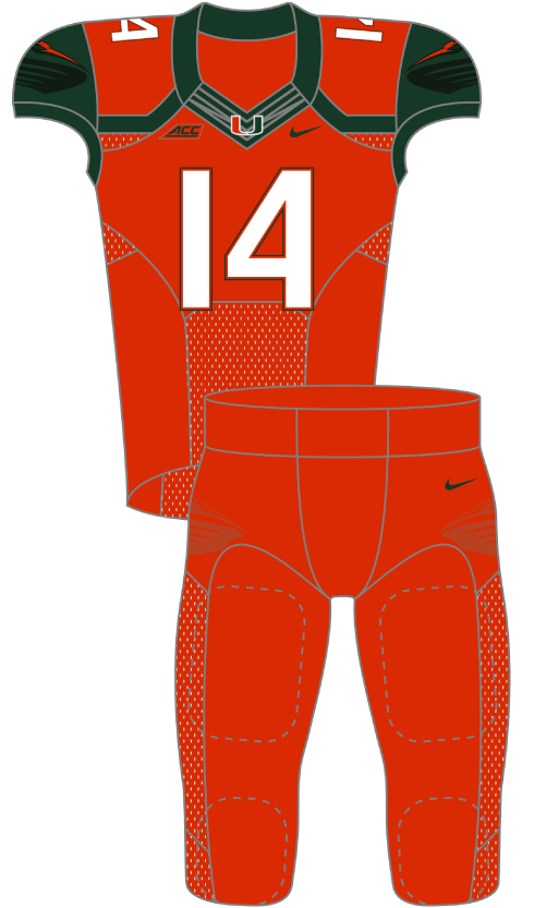 Miami 2014 Orange Uniform