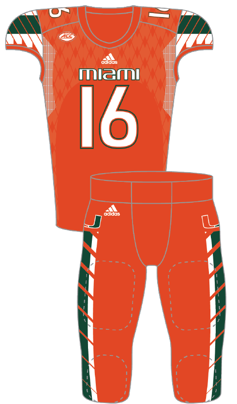 Miami 2016 Orange Uniform