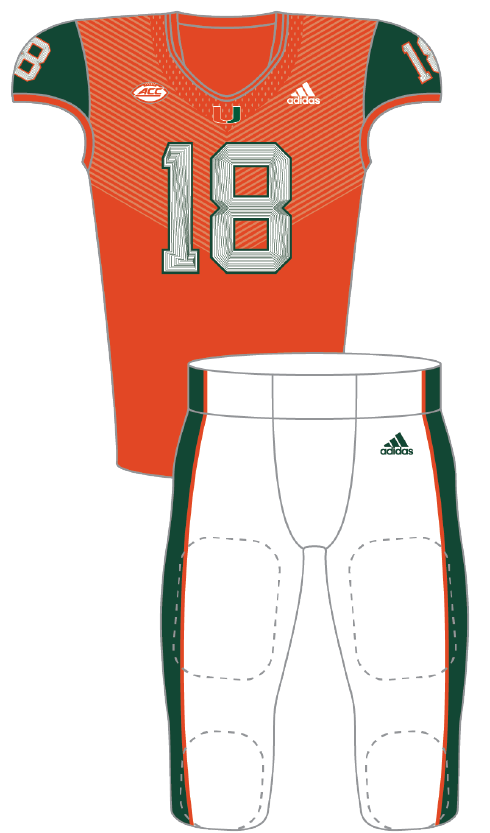 Miami 2018 Orange Uniform