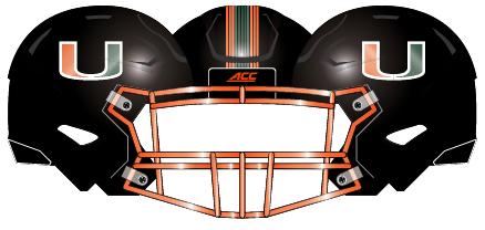 Miami 2020 Black Helmet