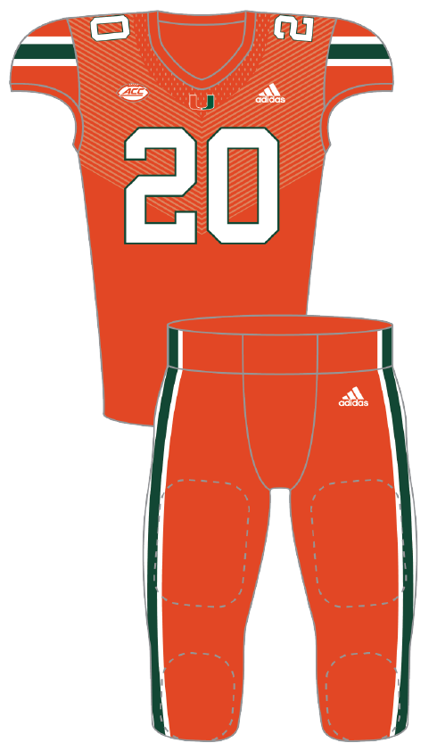 Miami 2020 Orange Uniform