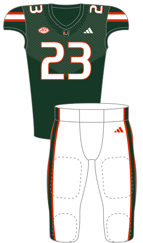 Miami 2023 Green Uniform