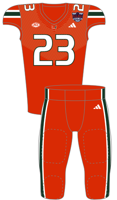 Miami 2023 Orange Uniform