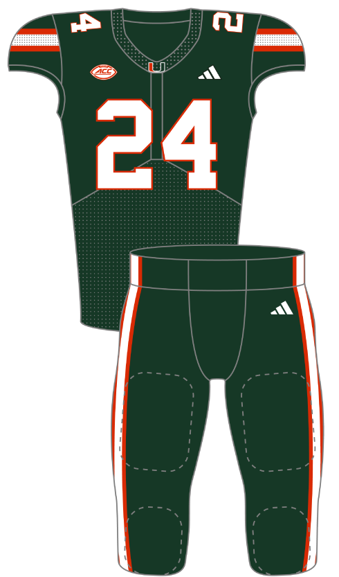 Miami 2024 Green Uniform