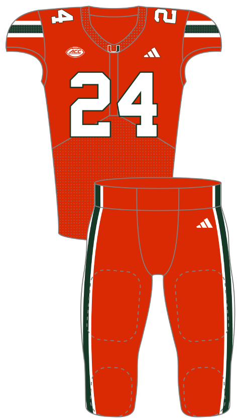 Miami 2024 Orange Uniform